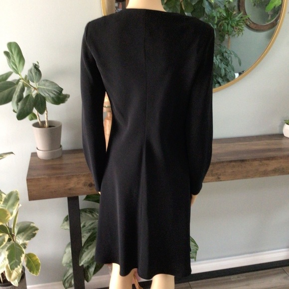 jones ny evening dresses Vintage Jones New York Black Beaded Evening Gown 90s Formal Slip Dress main image 0
